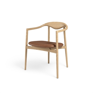 Brdr. Krüger Jari Dining Chair Oak/Brandy Leather