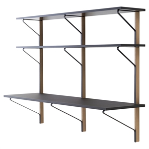 artek Kaari REB 010 Wall Shelf With Desk Black
