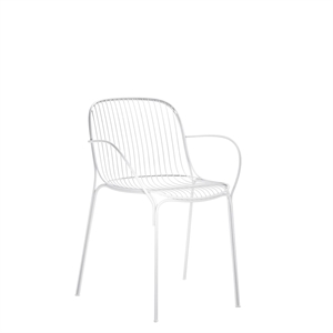 Kartell Hiray Dining Chair with Armrest White