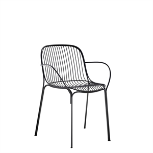 Kartell Hiray Dining Chair with Armrests Black