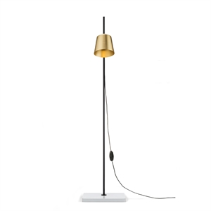 Karakter Lab Light Floor Lamp Brass