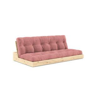 Karup Design Base Sofa Bed With 5-Layer Mattress Clear/ Sorbet Pink