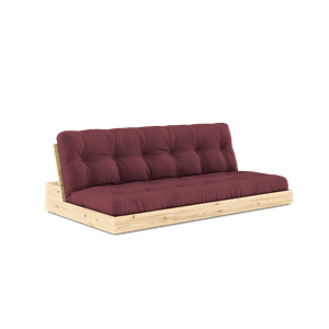 Karup Design Base Sofa Bed With 5-Layer Mattress Clear/ Bordeaux