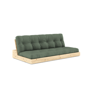 Karup Design Base Sofa Bed With 5-Layer Mattress Clear/ Olive Green