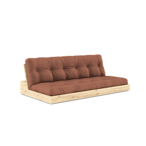 Karup Design Base Sofa Bed With 5-Layer Mattress Clear/Clay Brown