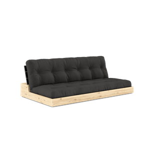 Karup Design Base Sofa Bed With 5-Layer Mattress Black Night/Dark Grey