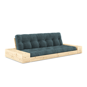 Karup Design Base Sofa Bed With Side Box & 5-Layer Mattress Clear/Pale Blue