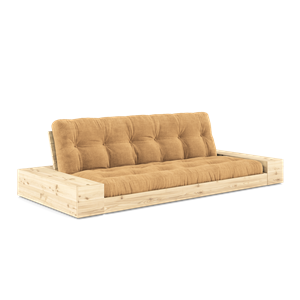 Karup Design Base Sofa Bed With Side Box & 5-Layer Mattress Clear/Fudge Brown