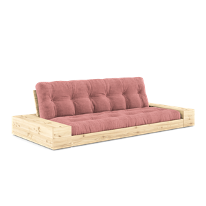 Karup Design Base Sofa Bed With Side Box & 5-Layer Mattress Clear/ Sorbet Pink