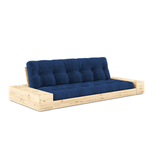 Karup Design Base Sofa Bed With Side Box & 5-Layer Mattress Clear/Royal Blue