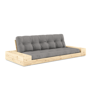 Karup Design Base Sofa Bed With Side Box & 5-Layer Mattress Clear/ Gray