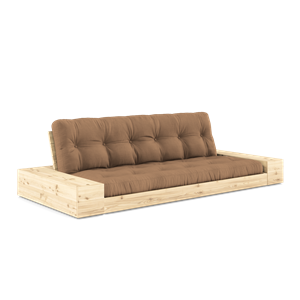 Karup Design Base Sofa Bed With Side Box & 5-Layer Mattress Clear/ Mocca