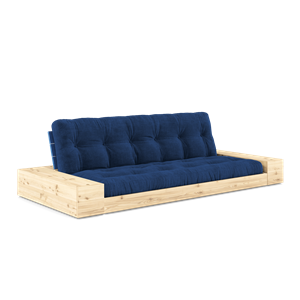 Karup Design Base Sofa Bed With Side Box & 5-Layer Mattress Cobalt Blue/Royal Blue