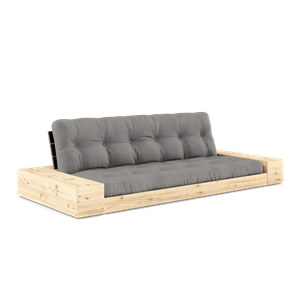 Karup Design Base Sofa Bed With Side Box & 5-Layer Mattress Black Night/ Gray