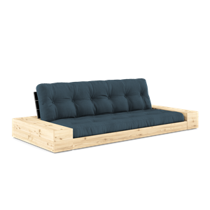 Karup Design Base Sofa Bed With Side Box & 5-Layer Mattress Black Night/Petroleum