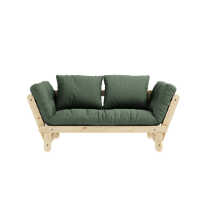Karup Design Beat Sofa M. Mattress 756 Olive Green/Clear Lacquered