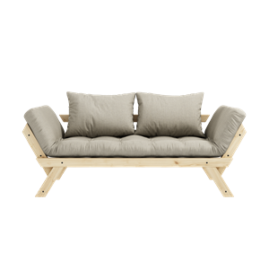 Karup Design Bebop Sofa M. 4-Layer Mattress 914 Linen/Clear Lacquered