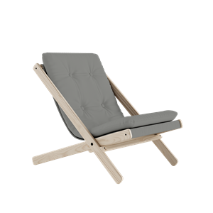 Karup Design Boogie Armchair With Mattress 746 Grey/Raw Beech