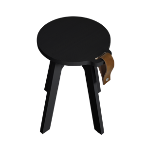 Karup Design Country Stool Black Lacquered Pine