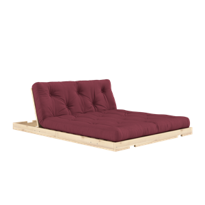Karup Design Flip Sofa Bed With Mattress 140x200 Bordeaux/Raw