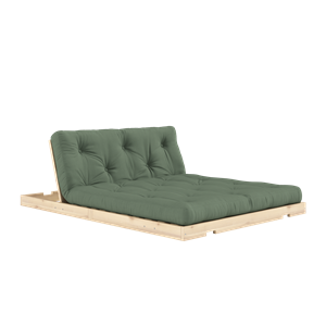 Karup Flip Sofa Bed With Mattress 140x200 Olive Green/Raw