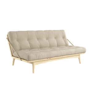Karup Folk Sofa Clear Lacquered Pine/747 Beige
