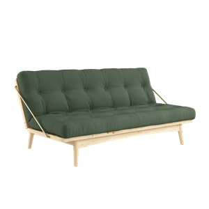 Karup Folk Sofa Clear Lacquered Pine/756 Olive Green