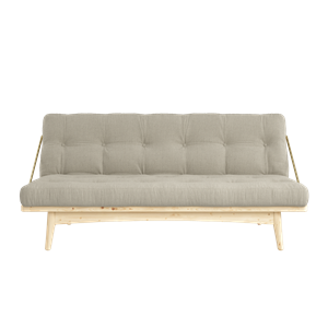 Karup Design Folk Sofa M. 5-Layer Mattress 914 Linen/Clear Lacquered