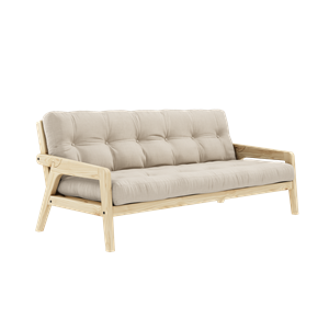 Karup Grab Sofa Bed Clear Lacquered Pine/747 Beige