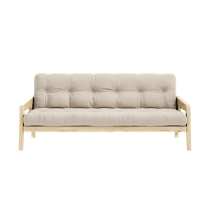 Karup Design Grab Sofa M. 5-Layer Mattress 747 Beige/ Clear Lacquered