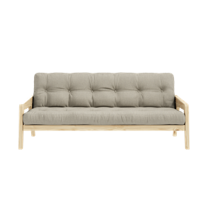 Karup Design Grab Sofa M. 5-Layer Mattress 914 Linen/Clear Lacquered