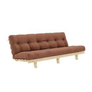 Karup Design Lean Sofa Sofa With Alpha Mattress 130x200 Clay Brown/Raw