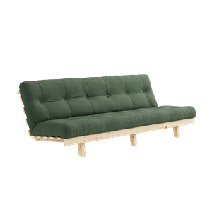 Karup Design Lean Sofa Sofa With Alpha Mattress 130x200 Olive Green/Raw