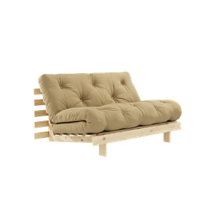 Karup Design Roots Sofa Bed with Mattress 140x200 758 Wheat Beige/ Pine