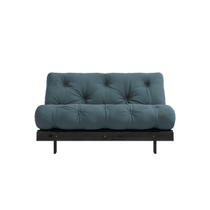 Karup Design Roots Sofa Bed With Mattress 140x200 757 Petrol Blue/ Black Pine
