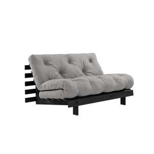 Karup Roots Sofa Bed With Roots Mattress 140x200 Gray/ Black Lacquered