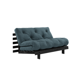 Karup Design Roots Sofa Bed With Roots Mattress 140x200 Petroleum/Black Lacquered