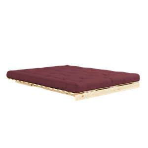 Karup Design Roots Sofa Bed With Mattress 160x200 710 Bordeaux/Pine