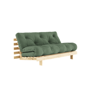 Karup Design Roots Sofa Bed With Mattress 160x200 756 Olive Green/Pine