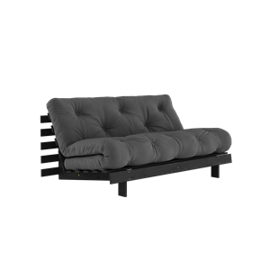 Karup Design Roots Sofa Bed With Roots Mattress 160x200 Dark Grey/Black Lacquered