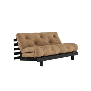 Karup Roots Sofa Bed With Roots Mattress 160x200 Mocca/Black Lacquered