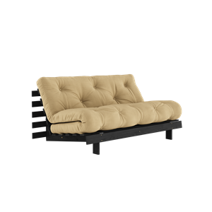 Karup Design Roots Sofa Bed With Roots Mattress 160x200 Wheat Beige/ Black Lacquered