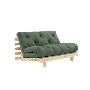 Karup Roots Sofa Bed 140x200 Raw/756 Olive Green