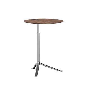 Fritz Hansen Little Friend KS11 Side Table Adjustable Height Walnut/Polished Aluminum