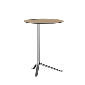 Fritz Hansen Little Friend KS12 Side Table Oak/Polished Aluminum