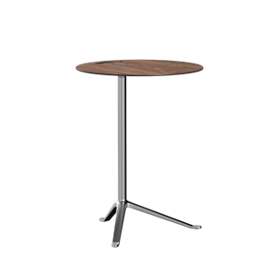 Fritz Hansen Little Friend KS12 Side Table Walnut/Polished Aluminum