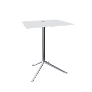 Fritz Hansen Little Friend KS14 Side Table White/Polished Aluminum