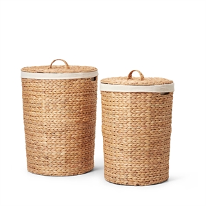 Stori Hyah Laundry Basket Set of 2 Natural