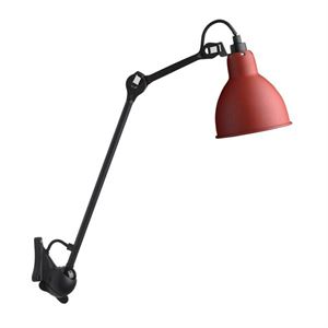 Lampe Gras N222 Wall Lamp Mat Black & Mat Red