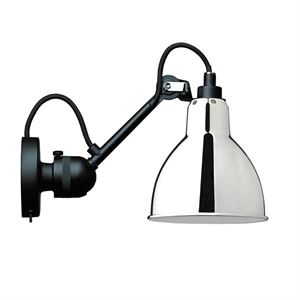 Lampe Gras N304 Wall Lamp Matt Black & Chrome With On/Off